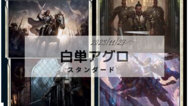 MTG　スタンダードデッキ　白アグロデッキレシピ